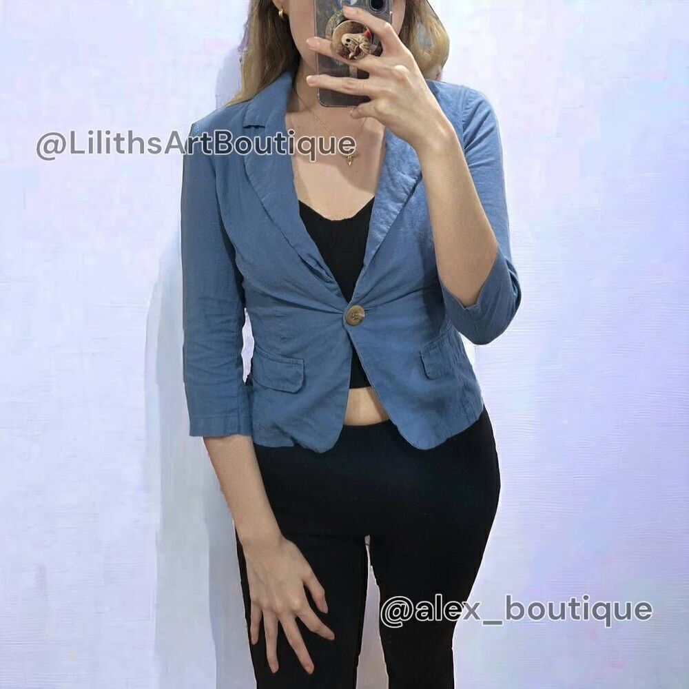 Forever 21 3/4 Blazer(S001)-Size SP for Women